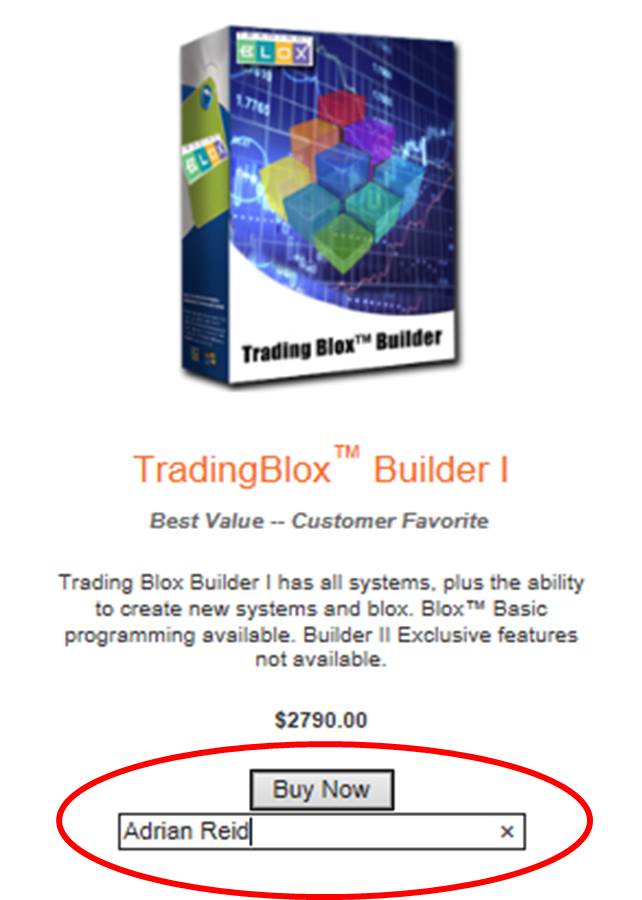 Trading Blox Purchase - Trading System Life Offer